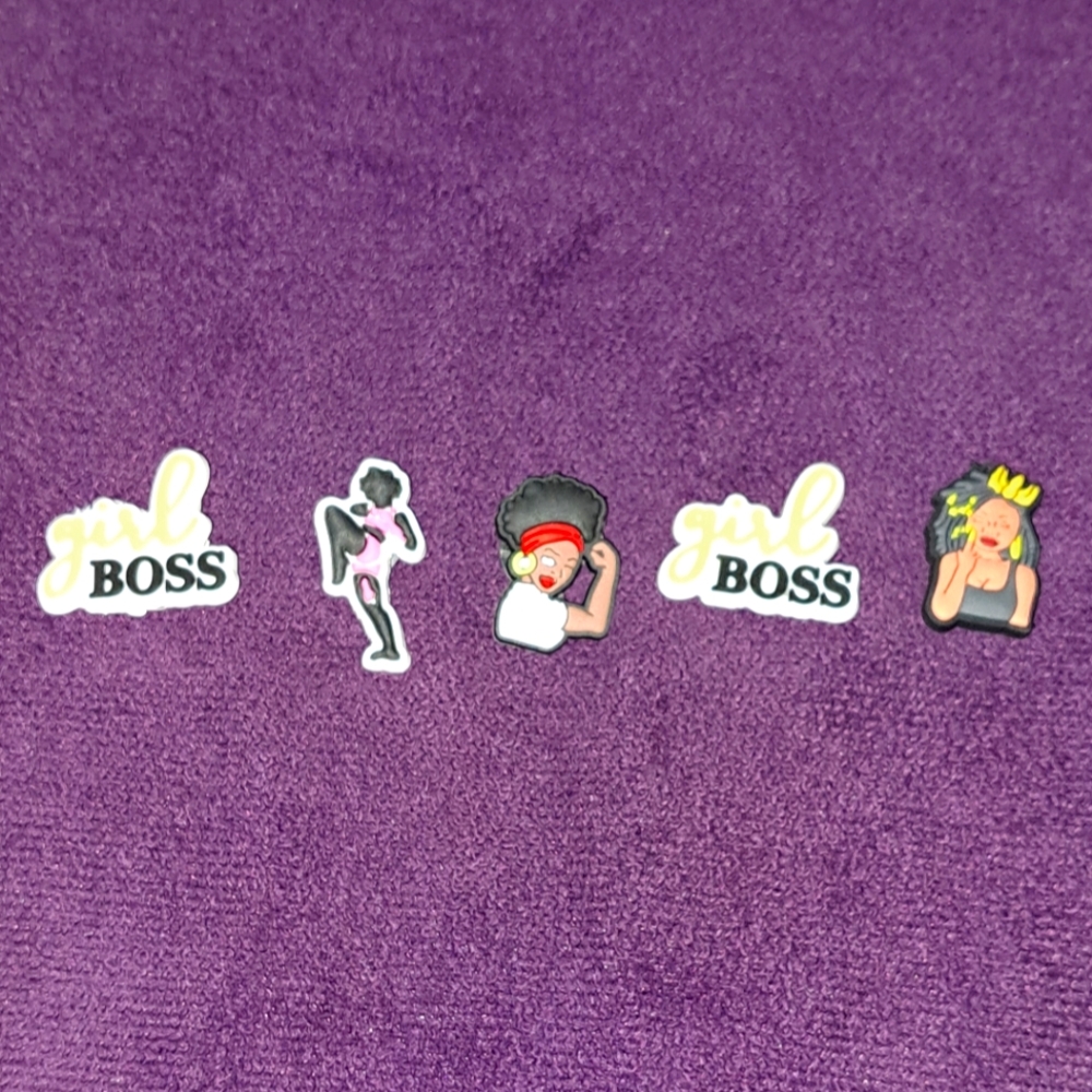 Lady Boss Croc Charms